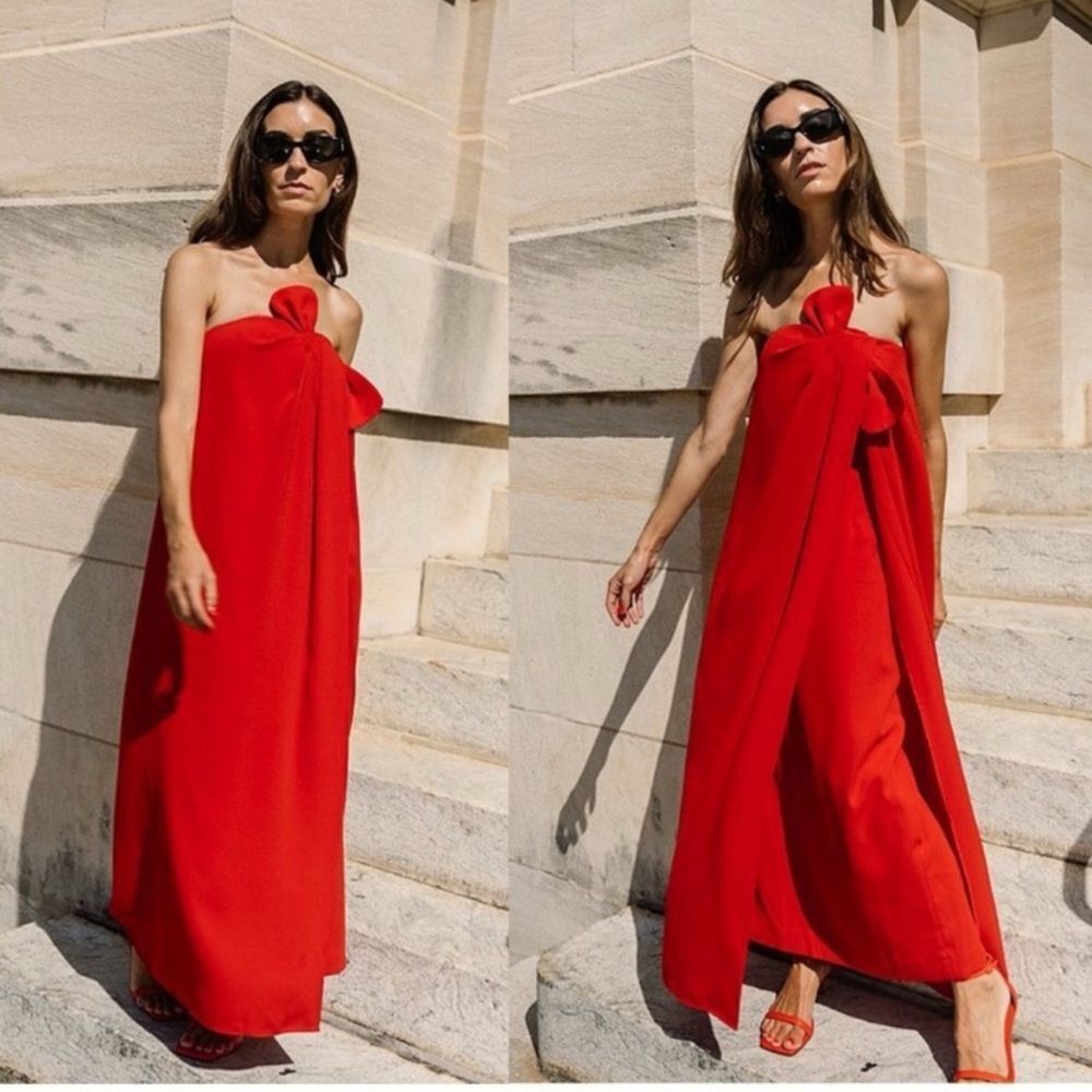 Antonio Melani Elizabeth Damrich Radziwill Full Length Strapless Crepe
XX1, 2, 3 - Picture 1 of 5